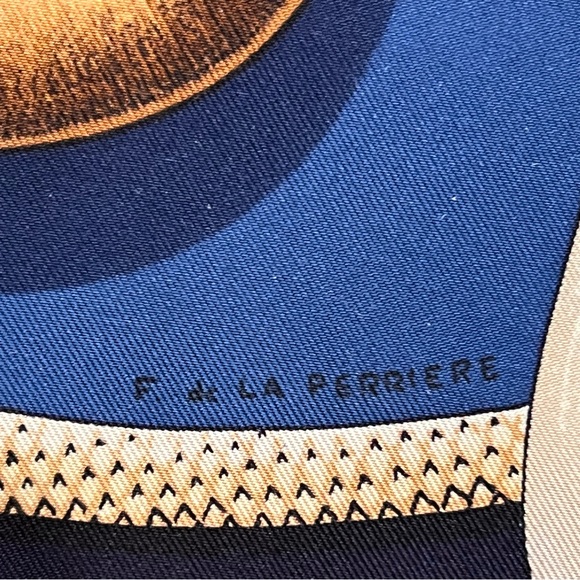 Hermès Cannes & Pommeaux 100% Silk Scarf - Picture 6 of 13